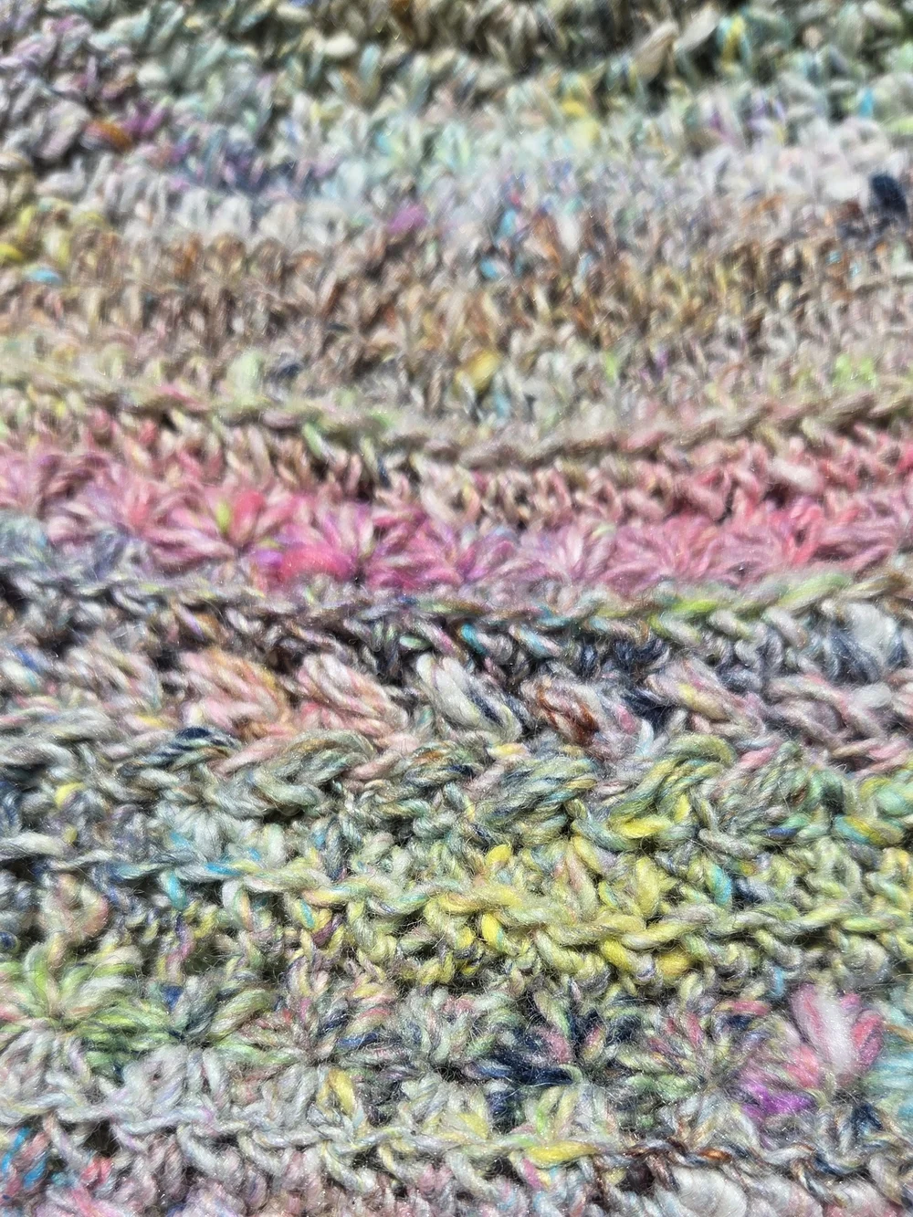 Artisan Handmade Crochet Luxury Wool/Silk/Mohair Blend 